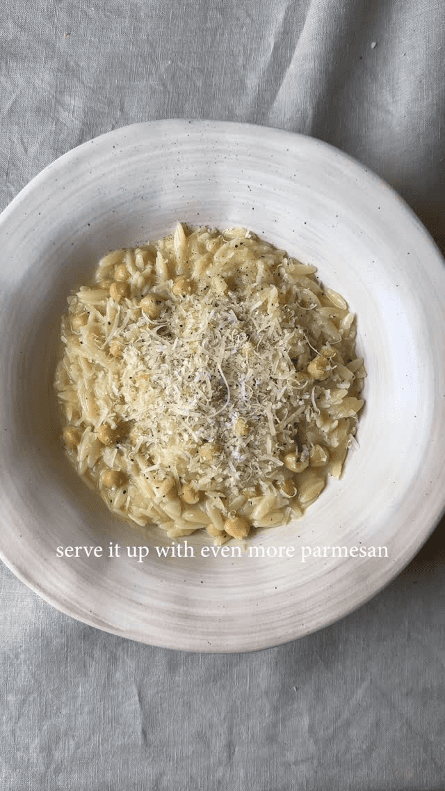 Cacio e Pepe Inspired Orzo