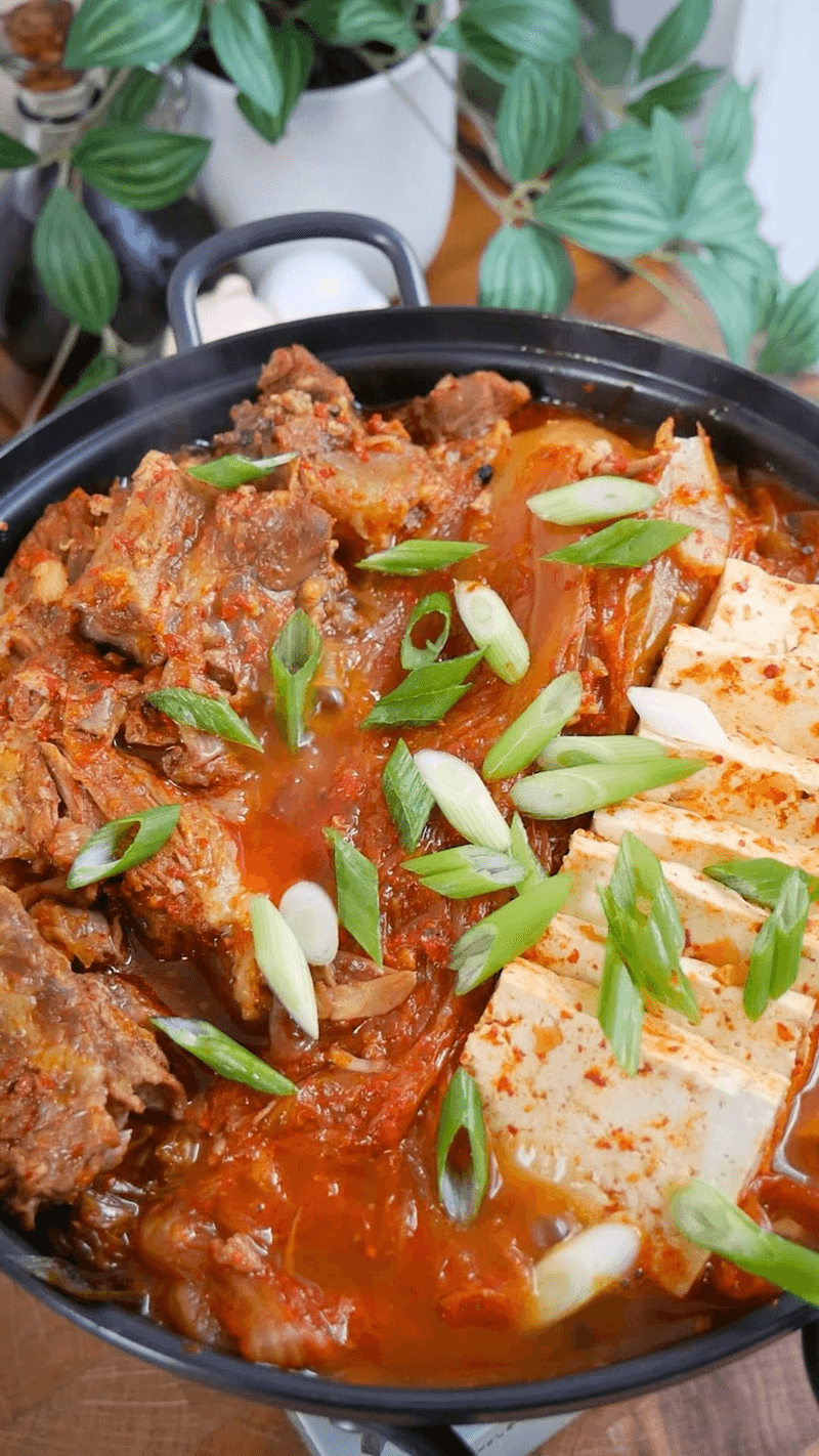 Kimchi Jjim (Braised Kimchi with Pork)