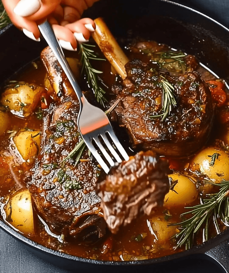 Herb-Braised Lamb Shanks