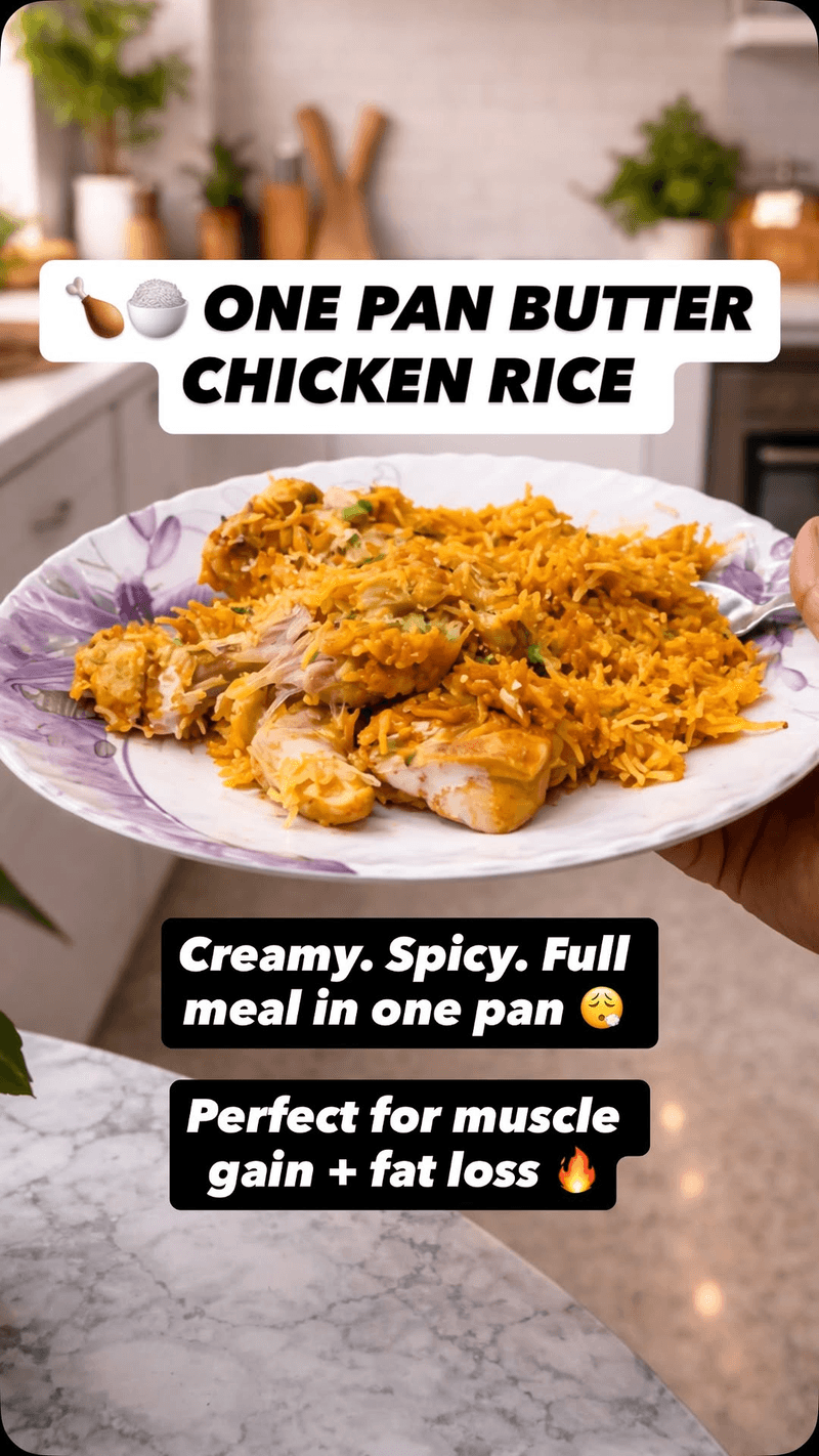 One Pan Butter Chicken Rice