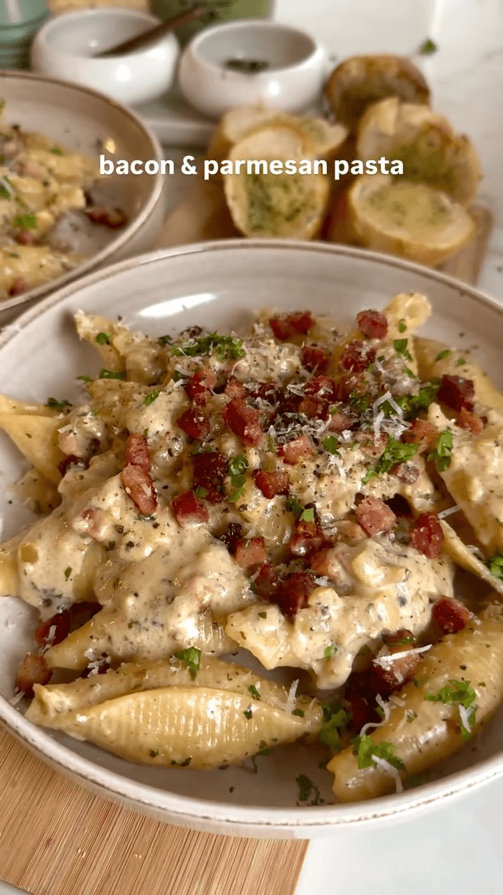 Creamy Bacon & Parmesan Pasta