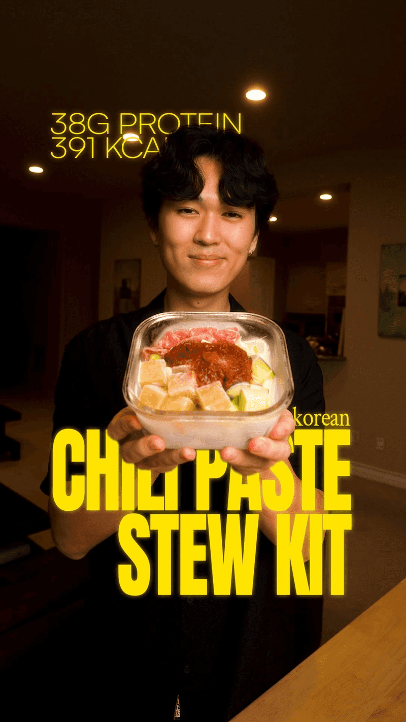 Healthy Korean Chili Paste Stew (Gochujang Jjigae) Frozen Soup Kit