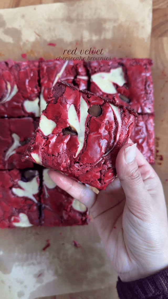 Red Velvet Cheesecake Brownies