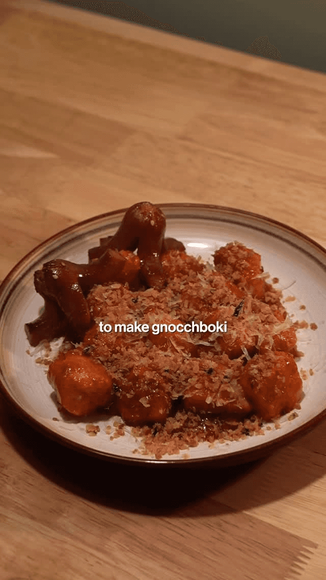 Gnoccbokki (Gnocchi Tteokbokki)