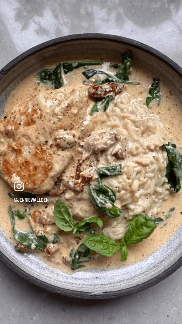 Marry Me Chicken with Creamy Risoni