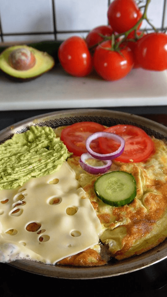Quick Breakfast Omelet Wrap
