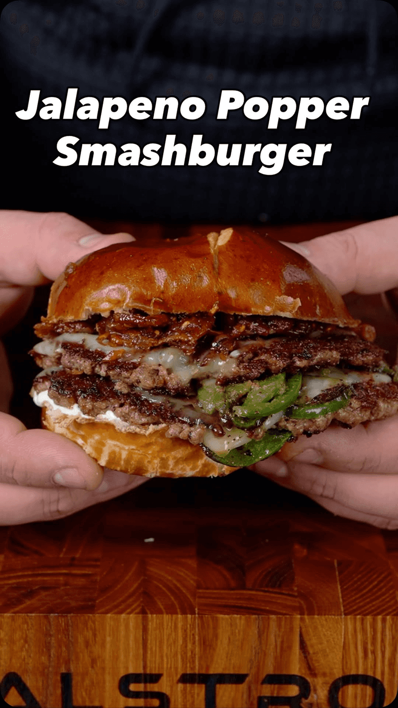 Jalapeno Popper Smash Burger