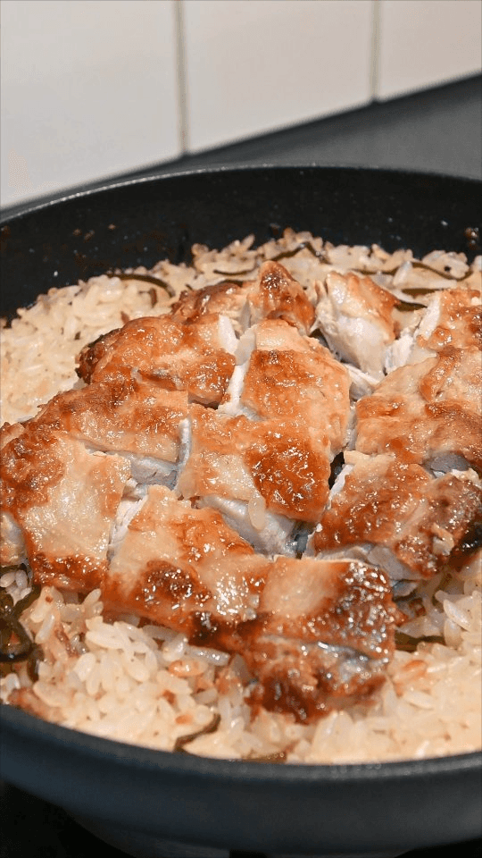Mayo Ginger Soy Sauce Chicken with Rice