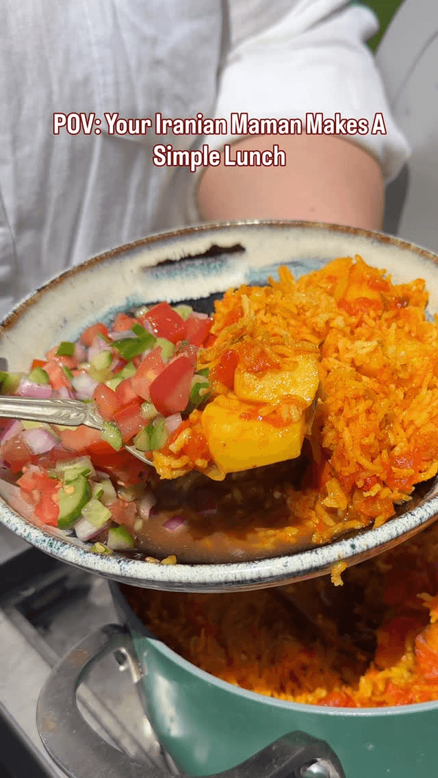 Dami Gojeh Farangi (Persian Tomato Rice)