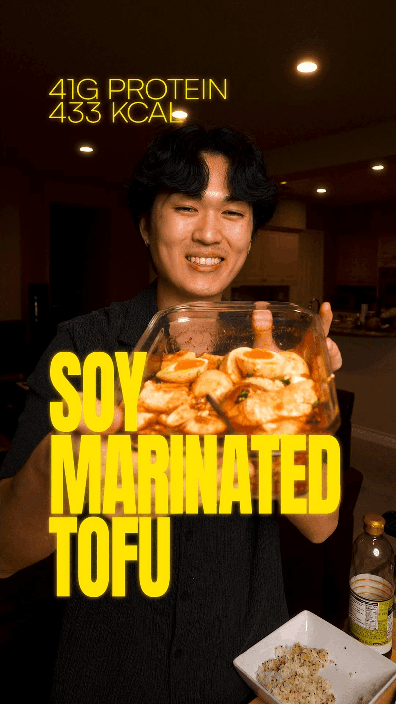 Spicy Marinated Silken Tofu & Eggs