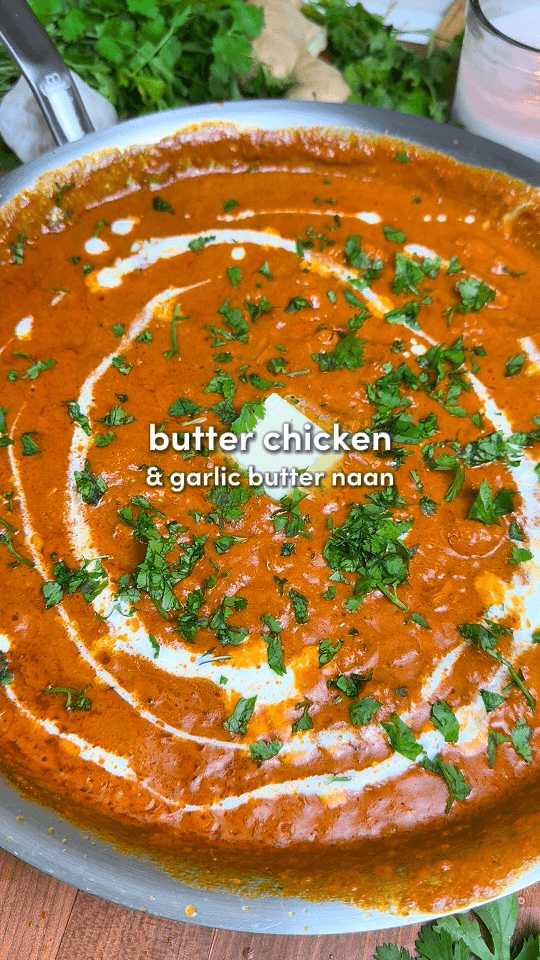 One-Pan Butter Chicken & Garlic Butter Naan