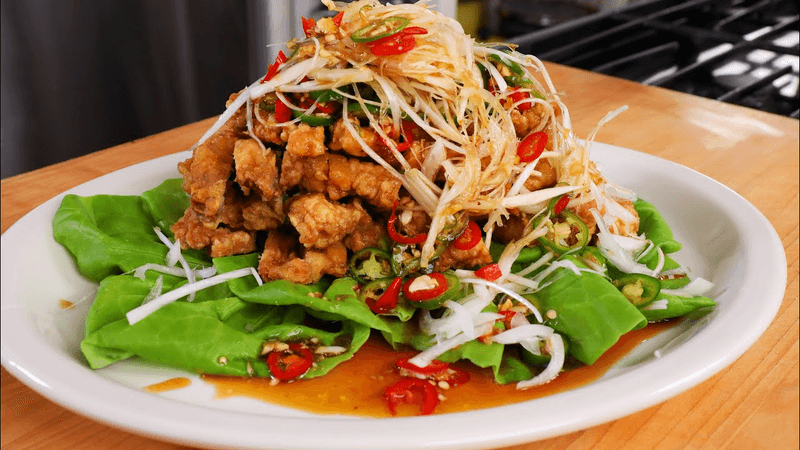 Pepper Fried Chicken (Yuringi: 유린기)