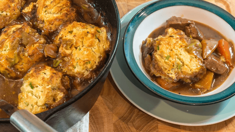 Beef Stew & Crispy Dumplings