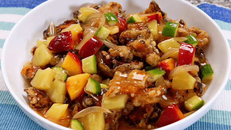 Sweet, Sour, Crispy Mushrooms (Beoseot-tangsu)