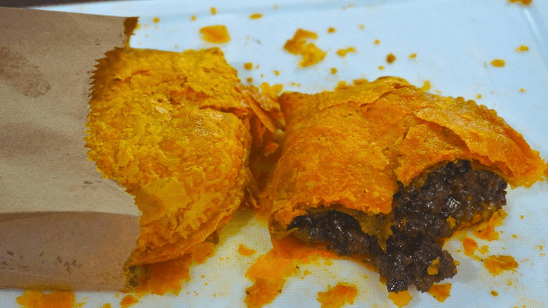 The Most INSANE Jamaican Beef Patty! Extremely FLAKEY!