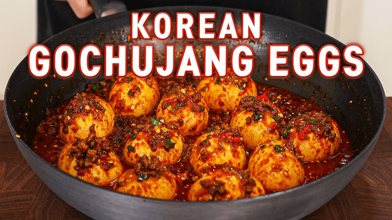 Super Addictive Gochujang Garlic Eggs