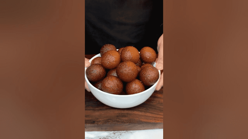 Kaju Gulab Jamun ASMR Cooking