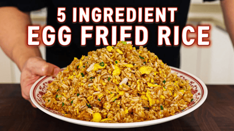 5 Ingredient Egg Fried Rice In 10 Minutes! Thumbnail