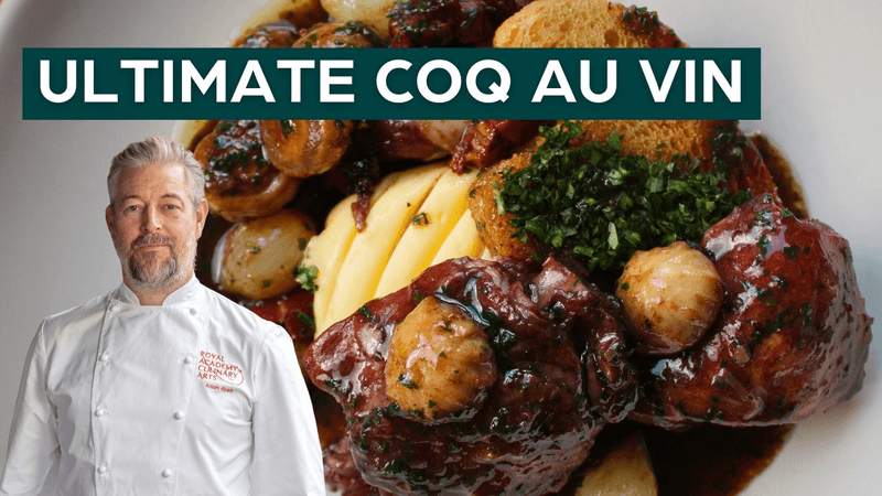 Coq au Vin Recipe - Classical French Cookery Thumbnail