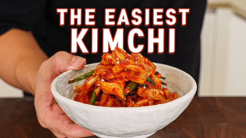 The Easiest SMALL BATCH Kimchi Ever l Green Cabbage Kimchi Thumbnail