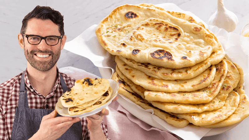 Homemade Naan Recipe Thumbnail