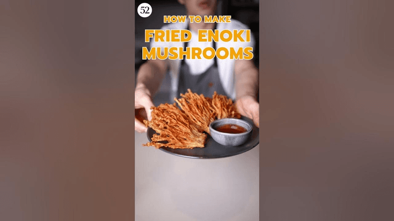 Crispy Deep Fried Enoki Mushrooms Thumbnail