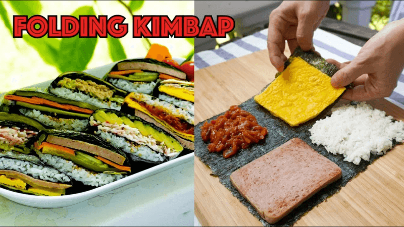 Super Easy Folded Kimbap Thumbnail