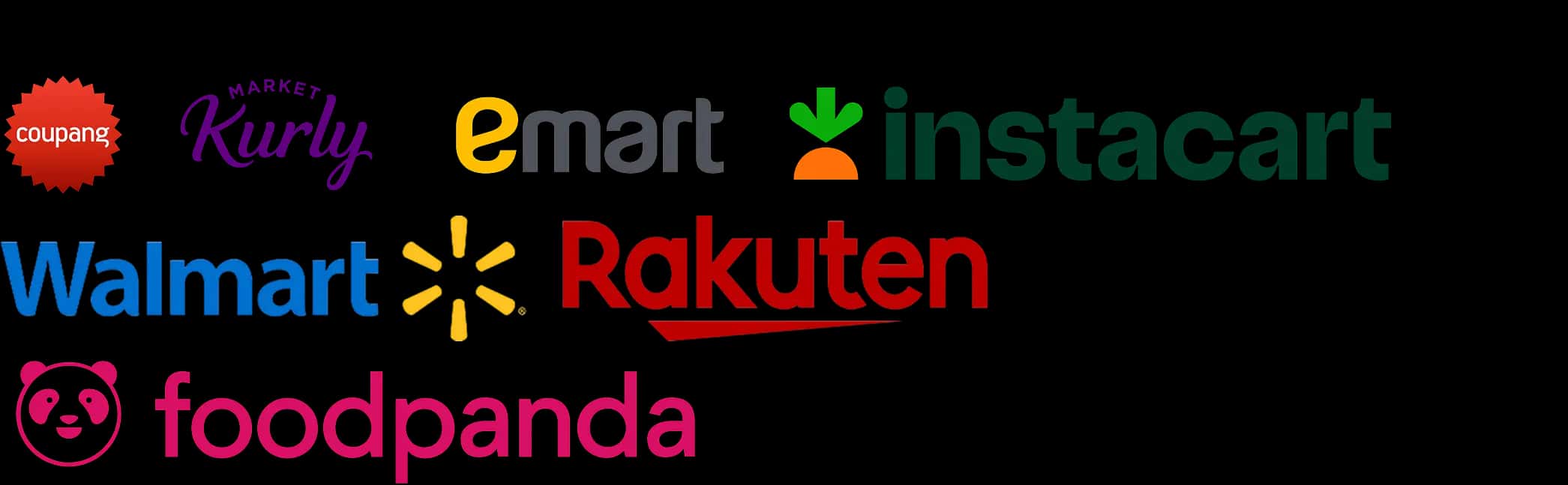 Grocery partner logos